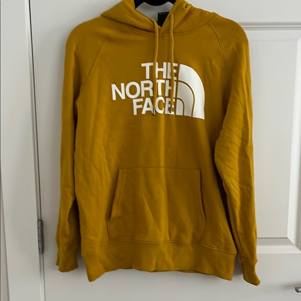 The North Face yellow sweatshirt. Size M